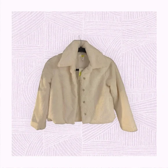 Epic Threads Cream Faux Fur Jacket for Kids - Picture 4 of 9